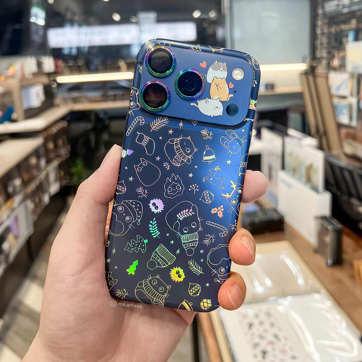 手機貼膜|3D鈦晶浮雕流光變色膜 手機貼膜|3D鈦晶浮雕流光變色膜